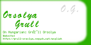 orsolya grull business card